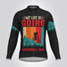 My Life Is Going Downhill Fast Men's LS Cycling Jersey - Black