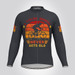 Cycling Grandpa Never Gets Old Men's LS Cycling Jersey - Graphite