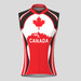 Canada Maple Leaf Men's Sleeveless Cycling Jersey - Red/White/Black