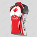 Canada Maple Leaf Men's Sleeveless Cycling Jersey - Red/White/Black