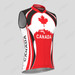 Canada Maple Leaf Men's Sleeveless Cycling Jersey - Red/White/Black