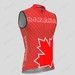 Canada Maple Leaf Men's Sleeveless Cycling Jersey - Red Canada Maple Leaf Men's Sleeveless Cycling Jersey - Red