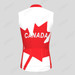 Canada Maple leaf Men's Sleeveless Cycling Jersey - White/Red