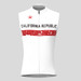 California Republic Men's Sleeveless Cycling Jersey - White