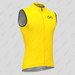 Bike Forever Men's Cycling Sleeveless Jersey Yellow