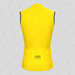 Bike Forever Men's Cycling Sleeveless Jersey Yellow