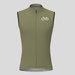 Bike Forever Men's Cycling Sleeveless Jersey Olive