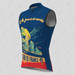 Retro France Cycling Event 1949 Men's Sleeveless Cycling Jersey