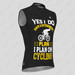Retirement Plan On Cycling Men's Sleeveless Cycling Jersey - Black