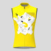 Men's France Cycling Event Classic Color Sleevelss Jersey - Yellow
