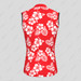 Men Tropical & Floral Print Hawaiian Sleeveless Jersey Red  Men Tropical & Floral Print Hawaiian Sleeveless Jersey Red