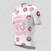Donut Worry Be Happy Men's Cycling Jersey - White