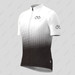 Bike Forever Gradient Dots Men's Cycling Jersey - White/Black