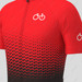 Bike Forever Gradient Dots Men's Cycling Jersey - Red