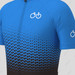 Bike Forever Gradient Dots Men's Cycling Jersey - Blue