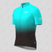 Bike Forever Gradient Dots Men's Cycling Jersey - Light Blue