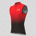 Bike Forever Gradient Dots Men's Sleeveless Cycling Jersey - Red