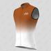 Bike Forever Gradient Dots Men's Sleeveless Cycling Jersey - Brown