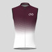Bike Forever Gradient Dots Men's Sleeveless Cycling Jersey - Claret