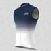 Bike Forever Gradient Dots Men's Sleeveless Cycling Jersey - Navy