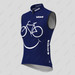 Women's Biking Smile Emoji Sleeveless Cycling Jersey - Ink