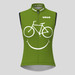 Women's Biking Smile Emoji Sleeveless Cycling Jersey - Moss