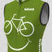 Women's Biking Smile Emoji Sleeveless Cycling Jersey - Moss