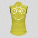 Women's Biking Smile Emoji Sleeveless Cycling Jersey - Willow