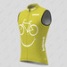 Biking Smile Emoji Men's Sleeveless Cycling Jersey - Willow