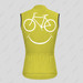 Biking Smile Emoji Men's Sleeveless Cycling Jersey - Willow
