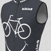 Biking Smile Emoji Men's Sleeveless Cycling Jersey - Gray