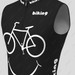 Biking Smile Emoji Men's Sleeveless Cycling Jersey - Black