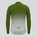 Bike Forever Gradient Dots Men's LS Cycling Jersey -  Moss Bike Forever Gradient Dots Men's LS Cycling Jersey -  Moss