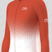 Bike Forever Gradient Dots Women's LS Cycling Jersey -  Brick Bike Forever Gradient Dots Women's LS Cycling Jersey -  Brick