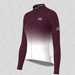 Bike Forever Gradient Dots Women's LS Cycling Jersey -  Burgundy Bike Forever Gradient Dots Women's LS Cycling Jersey -  Burgundy