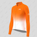 Bike Forever Gradient Dots Women's LS Cycling Jersey -  Orange Bike Forever Gradient Dots Women's LS Cycling Jersey -  Orange