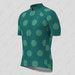 Classic Polka Dots Men's Cycling Jersey - Dark Green