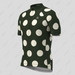 Classic Polka Dots Men's Cycling Jersey - Dark Green/off white