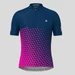 Gradient Triangle Men's Cycling Jersey - Navy/Magenta