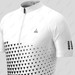 Gradient Triangle Men's Cycling Jersey - White/Black