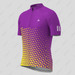 Gradient Triangle Men's Cycling Jersey -Purple/Yellow