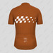 Men's Gradient Race Flag Cycling Jersey - Brown