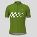 Men's Gradient Race Flag Cycling Jersey - Moss