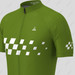 Men's Gradient Race Flag Cycling Jersey - Moss
