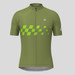 Men's Gradient Race Flag Cycling Jersey - Olive/Green