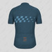 Men's Gradient Race Flag Cycling Jersey - Gray Blue