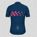 Men's Gradient Race Flag Cycling Jersey - Navy Pink