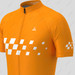 Men's Gradient Race Flag Cycling Jersey - Orange