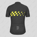 Men's Gradient Race Flag Cycling Jersey - Dark Gray