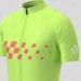 Men's Gradient Race Flag Cycling Jersey - Green/Guava
